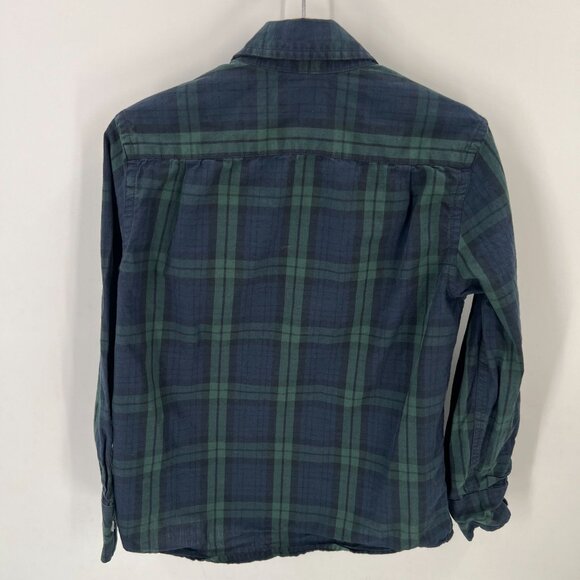 Crewcuts Boys Size 7 Outfit Set Plaid Button Down Shirt Khaki Chino Shorts - Picture 3 of 14